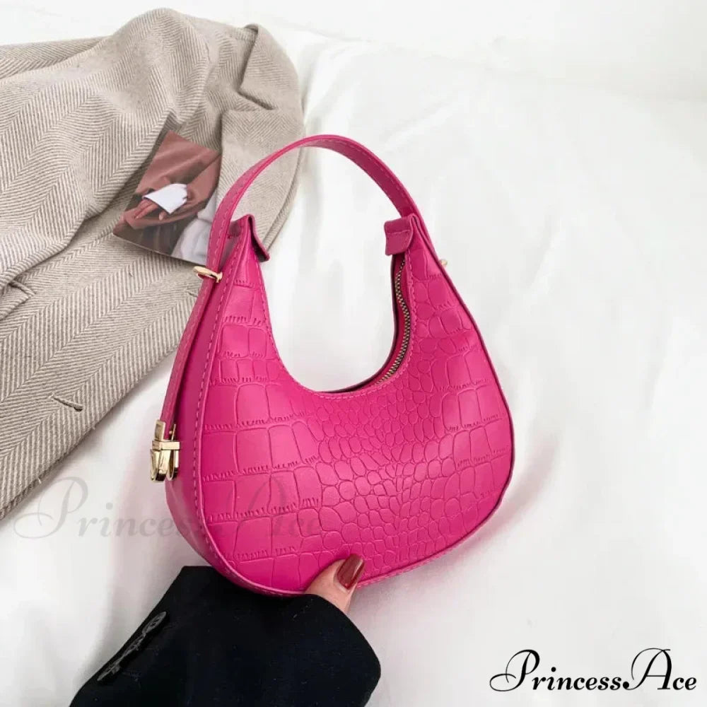 High-end PU Leather Petite Shoulder Clutch Bag