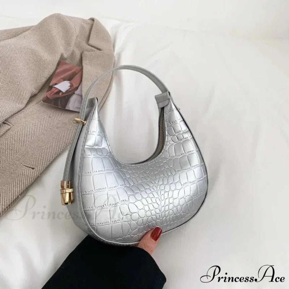 High-end PU Leather Petite Shoulder Clutch Bag