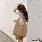 High-end Solid PU Leather Shoulder Bag