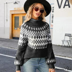 High-neck  Basic  Chunky Cozy Jumper