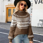 High-neck  Basic  Chunky Cozy Jumper