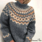 High-neck  Knitted  Urban Sweater