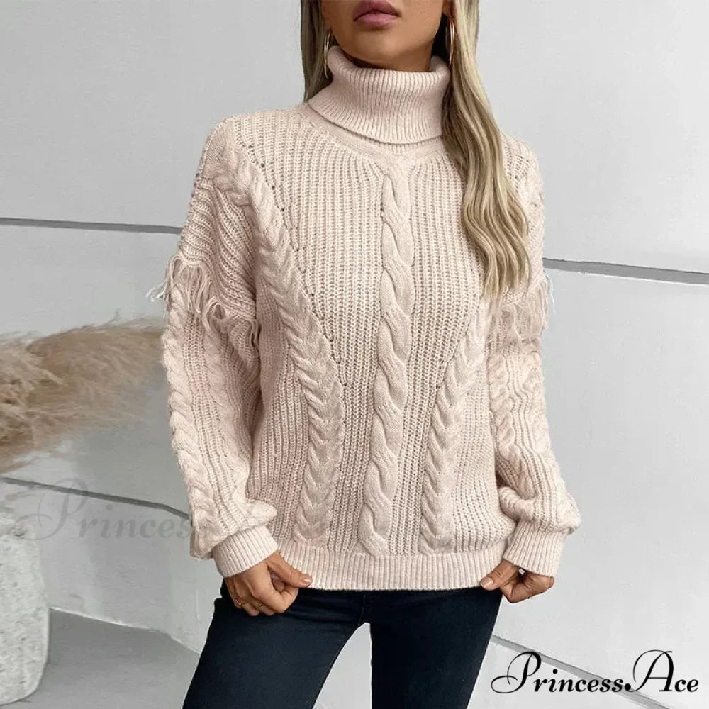 High-neck Urban Knitted Jumper