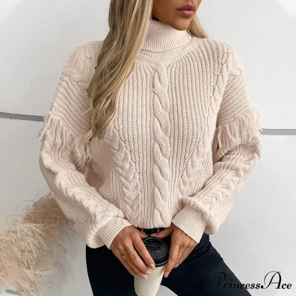 High-neck Urban Knitted Jumper