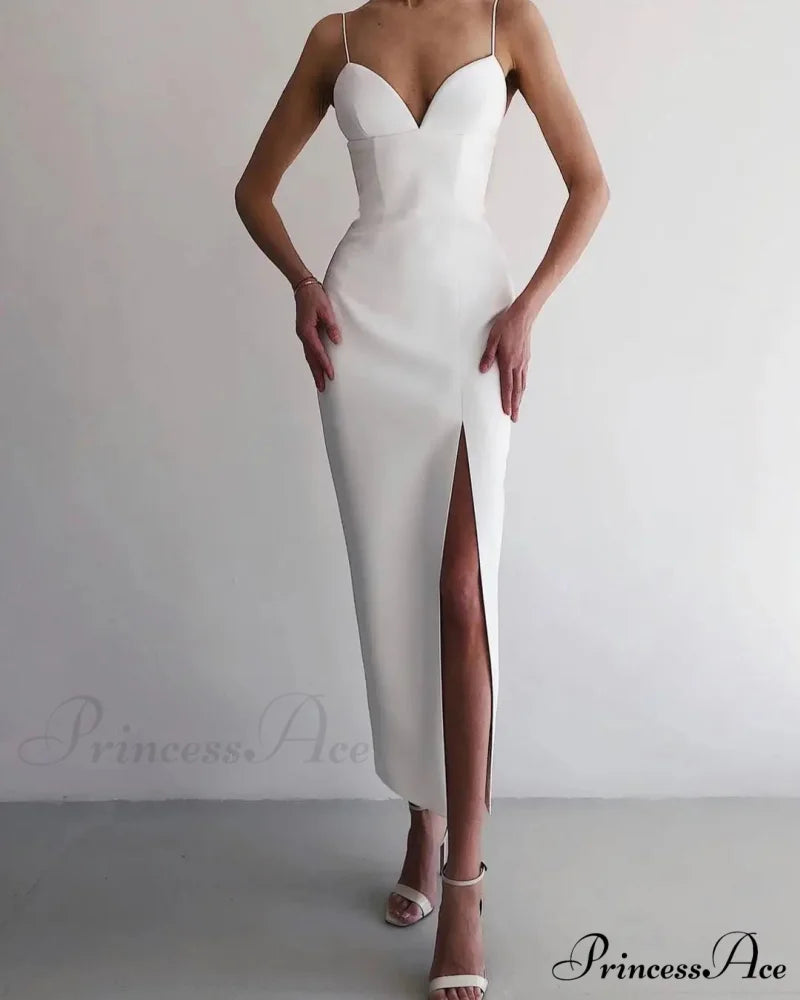 High Slit Bodycon Maxi Dress