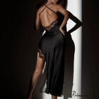 High Slit Graceful Bodycon Dress