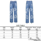 High Street Variegated Patchwork Jeans