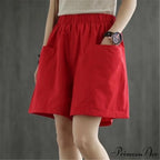 High Waist Cotton Loose Casual Thin Shorts