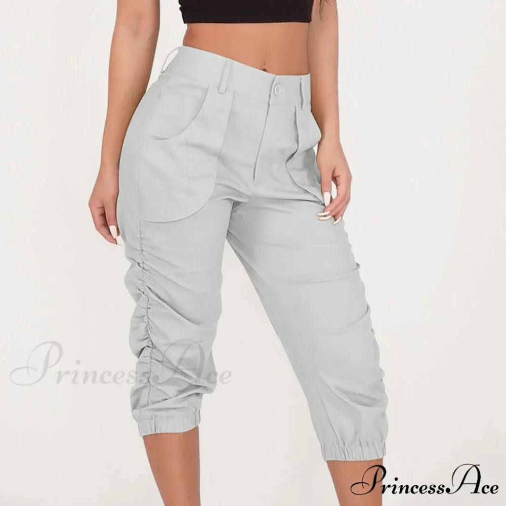 High Waist Cropped Pants