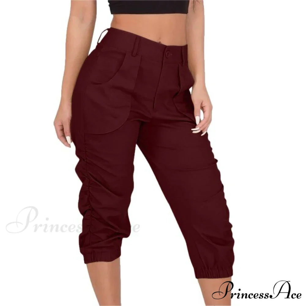 High Waist Cropped Pants