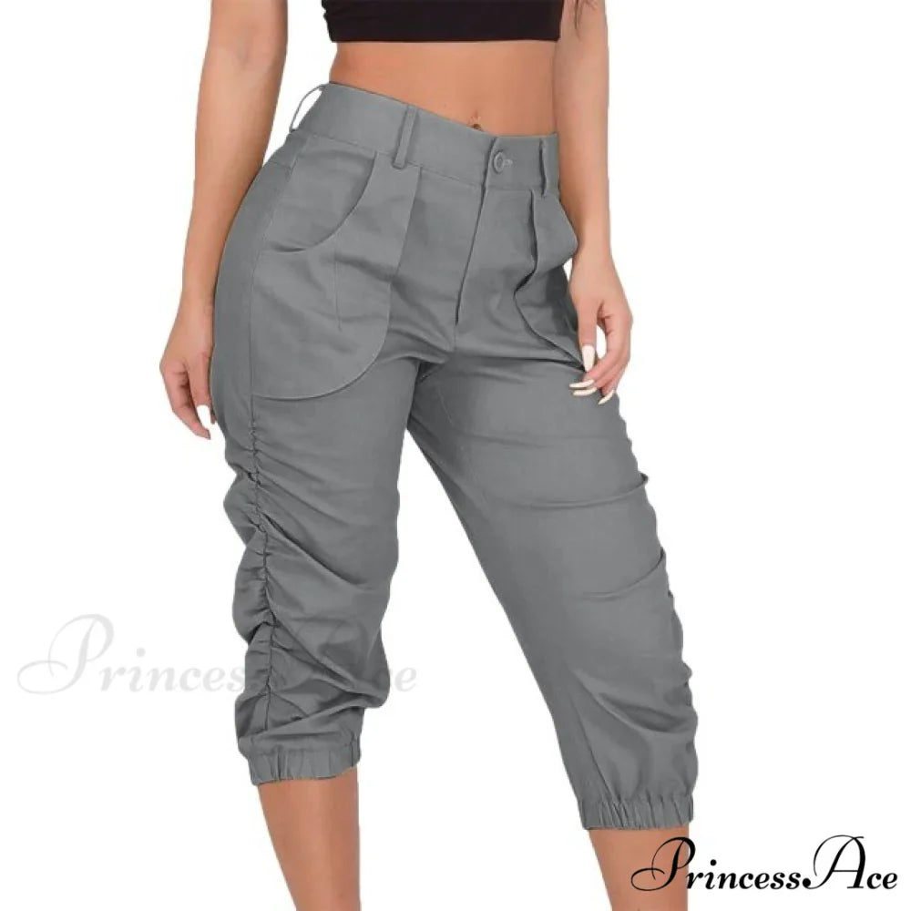 High Waist Cropped Pants