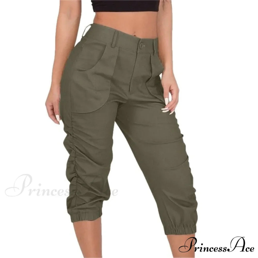 High Waist Cropped Pants