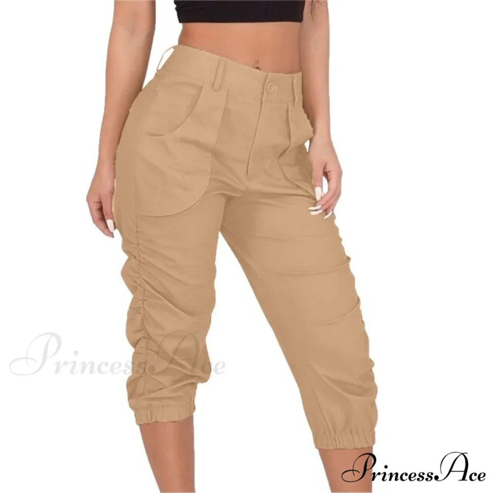 High Waist Cropped Pants