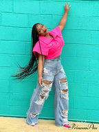 High Waist Graceful PU Pants