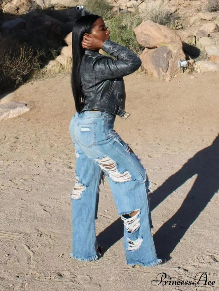 High Waist Graceful PU Pants