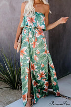 High Waist Off-shoulder Trendy Lace Maxi Dress