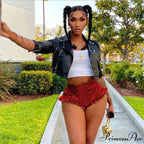 High Waist Push Up Black Shorts