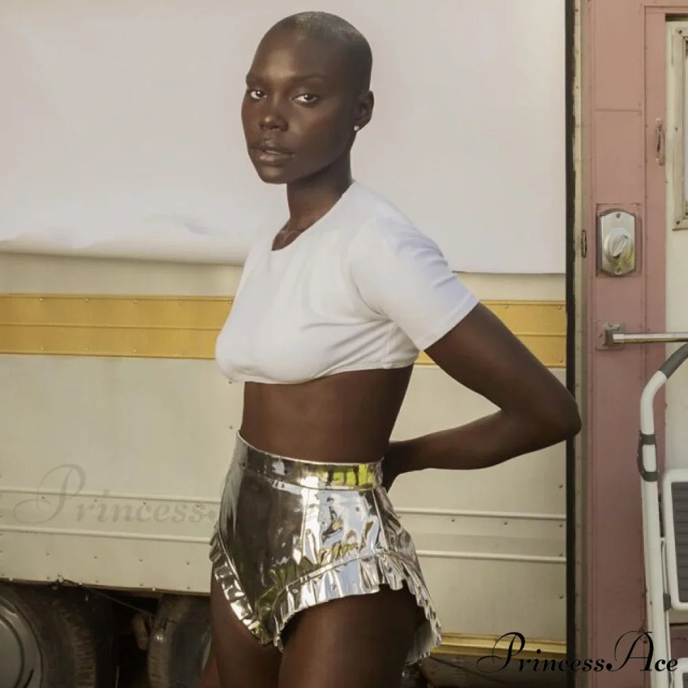 High Waist Push Up Black Shorts