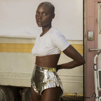 High Waist Push Up Black Shorts