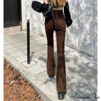 High Waist Stretch Slim Flared Women Bottom Straight Spring Autumn Denim Pants Female Fashion Streetwear Jeans