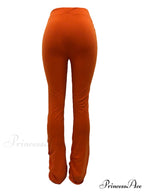 High Waisted Graceful Solid Flare Jeans