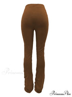 High Waisted Graceful Solid Flare Jeans