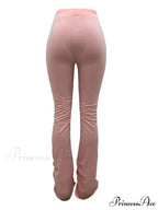 High Waisted Graceful Solid Flare Jeans