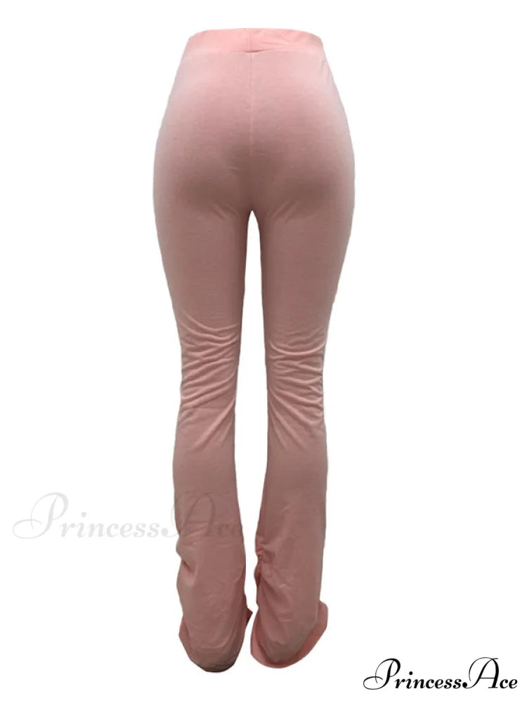 High Waisted Graceful Solid Flare Jeans