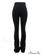 High Waisted Graceful Solid Flare Jeans