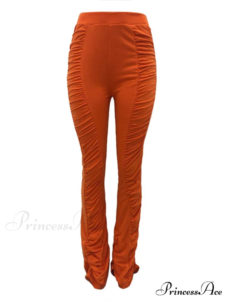 High Waisted Graceful Solid Flare Jeans