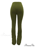 High Waisted Graceful Solid Flare Jeans