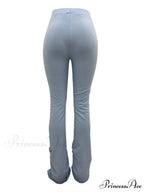 High Waisted Graceful Solid Flare Jeans