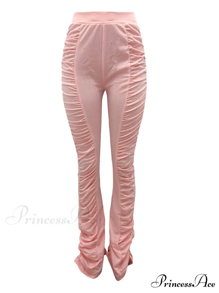 High Waisted Graceful Solid Flare Jeans