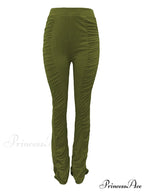 High Waisted Graceful Solid Flare Jeans