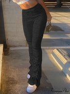 High Waisted Graceful Solid Flare Jeans