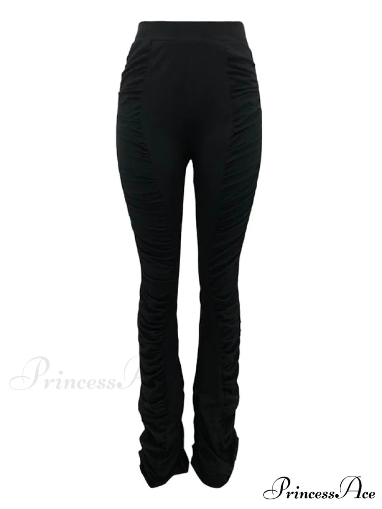 High Waisted Graceful Solid Flare Jeans