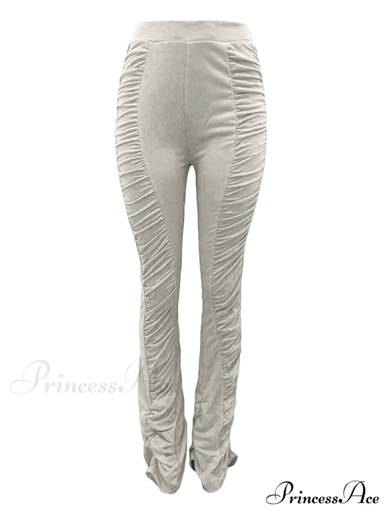 High Waisted Graceful Solid Flare Jeans