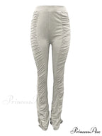 High Waisted Graceful Solid Flare Jeans