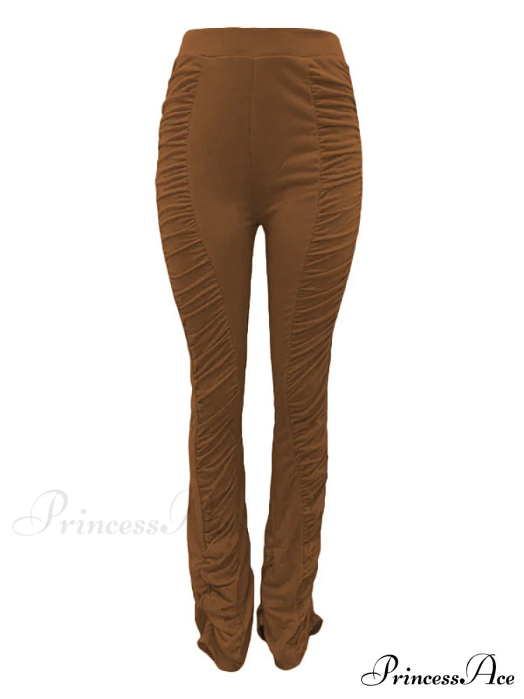 High Waisted Graceful Solid Flare Jeans