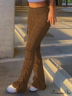 High Waisted Graceful Solid Flare Jeans