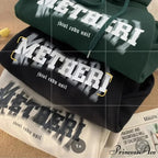 Hip Hop Correspondence Print Cotton Fleece Hoodie