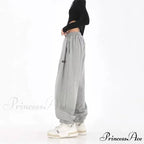 Hip Hop Message Drawstring Running Trousers