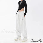 Hip Hop Message Drawstring Running Trousers