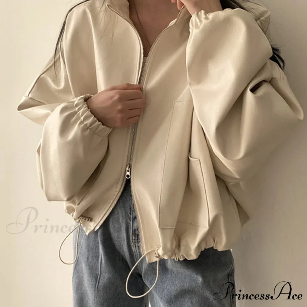 Hip Hop Personalized PU Leather Jacket