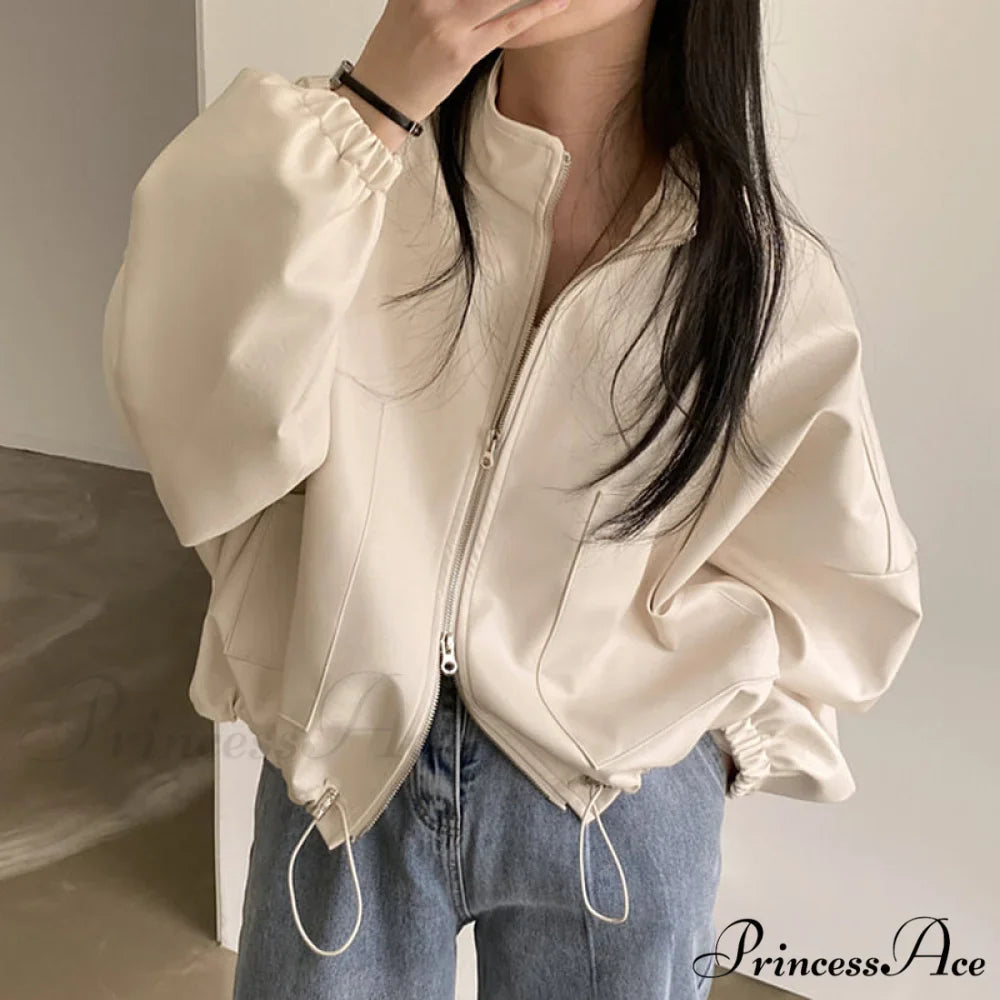 Hip Hop Personalized PU Leather Jacket