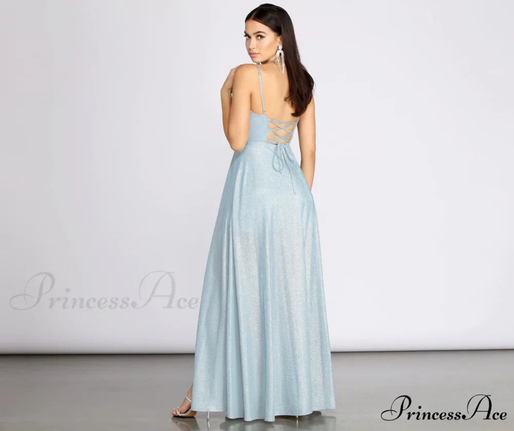 Holland Glitter Stylish A-Line Dress