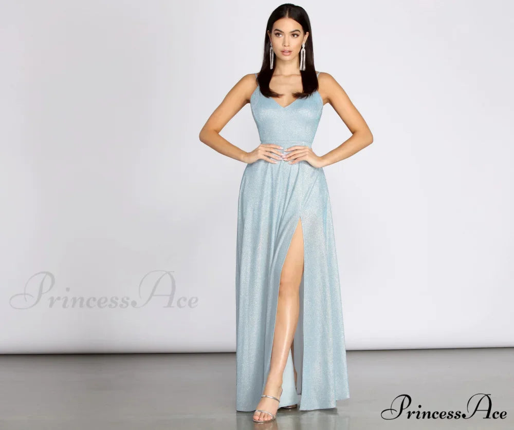 Holland Glitter Stylish A-Line Dress