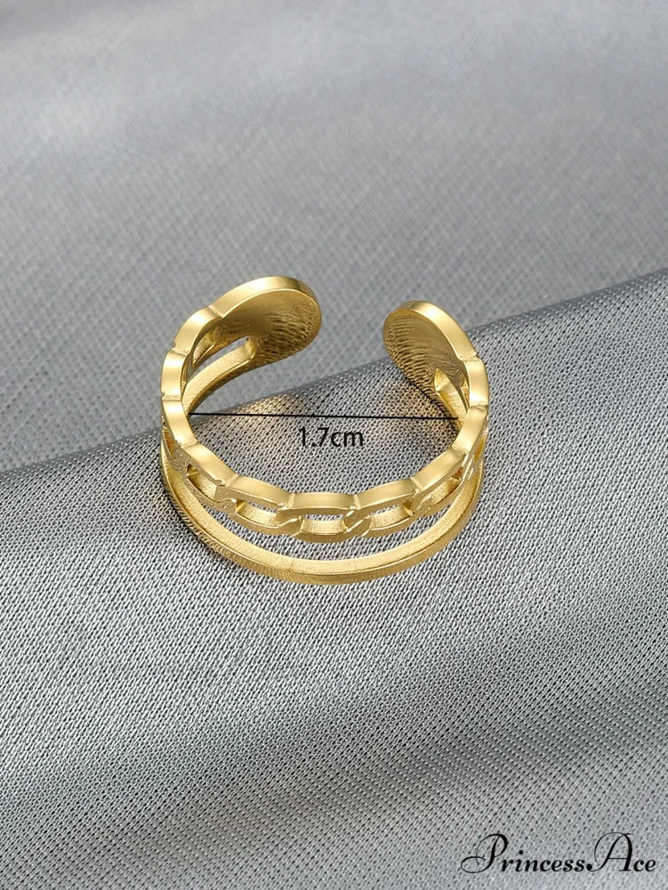 Hollow Out Cuff Ring