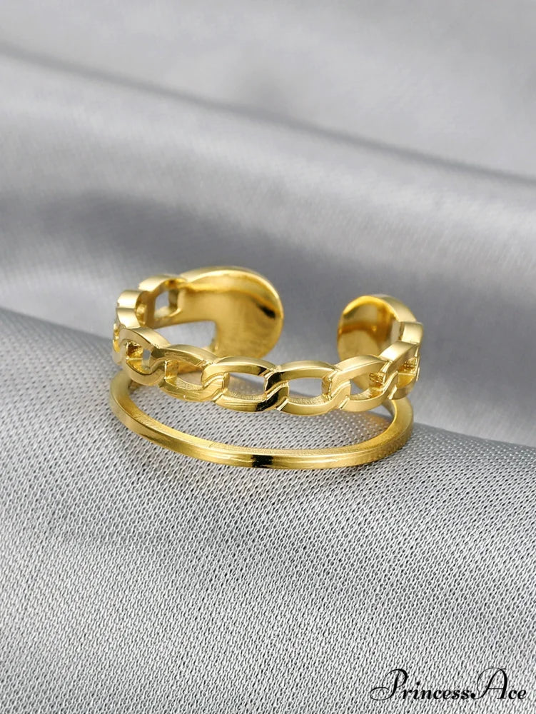 Hollow Out Cuff Ring