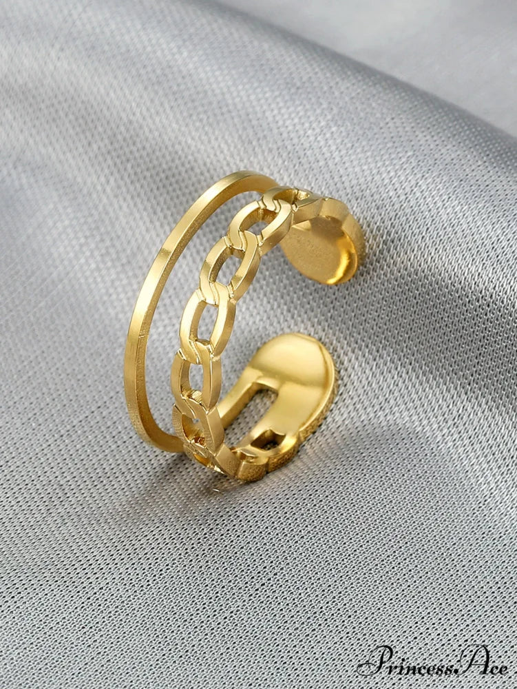 Hollow Out Cuff Ring